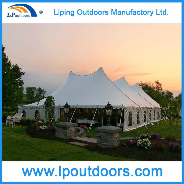 12X18m Event Pegs Pole Tent con Cathedral Windows Walls
