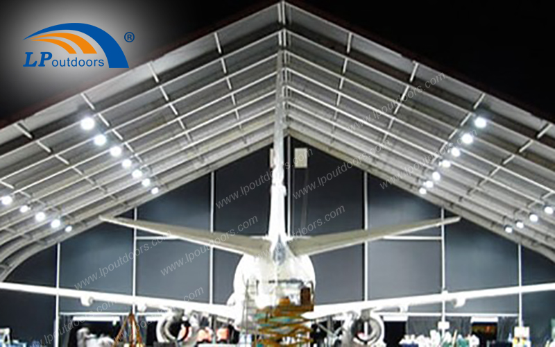 Tienda de aluminio al aire libre del hangar de los aviones para su avión privado