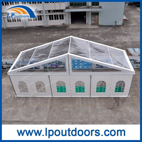 Carpa de marquesina al aire libre con techo transparente de 500 plazas